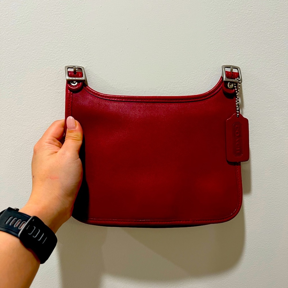 Vintage Coach Red Hippie Flap